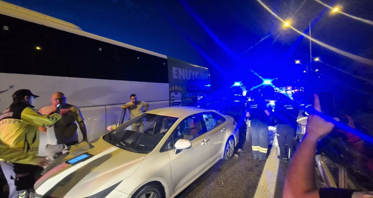 İstanbul-İzmir Otoyolu'nda zincirleme kaza