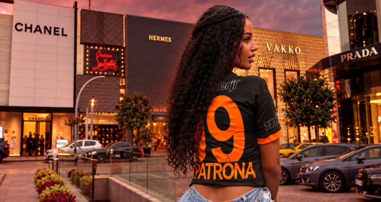 Galatasaraylı futbolcunun eşi Fanny Neguesha, İstinyePark’ta lüks restoranda garsonların