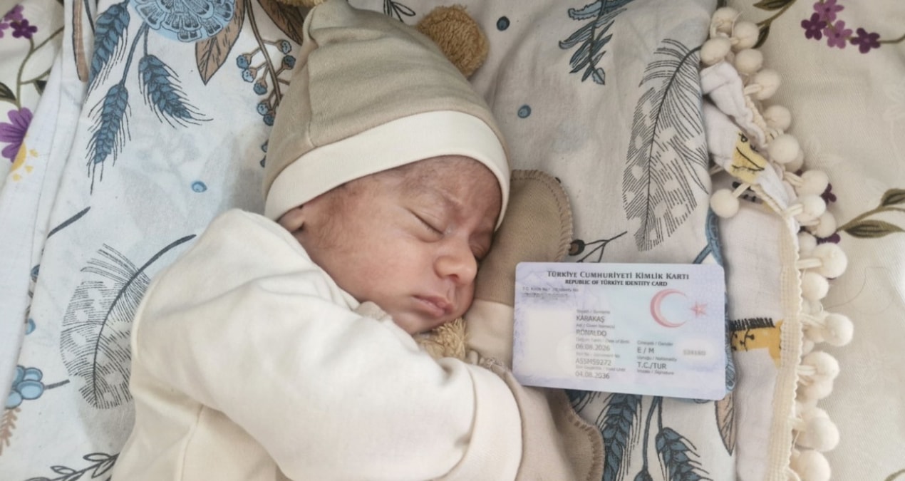 Kayapınar’da baba, çocuğuna Cristiano Ronaldo ismini verdi