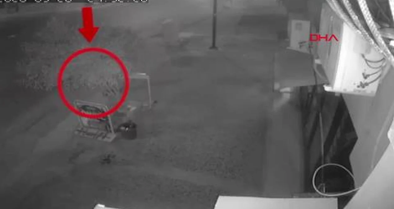Tarsus’ta kaza anında skuter süren çocuk güvenlik kamerasında görüntülendi