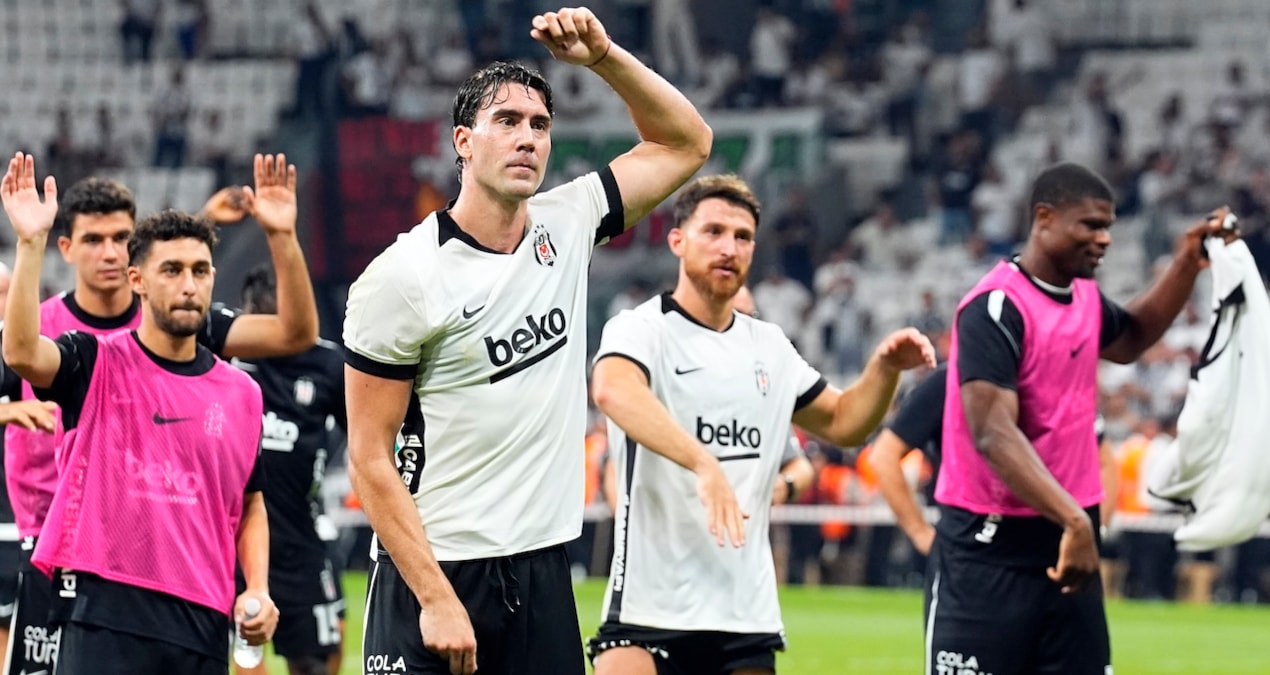 Beşiktaş’ın Avrupa Ligi’nde Zalgiris’i 3-0 yenerek 5’te 5 yaptığı maçtan bir kare.