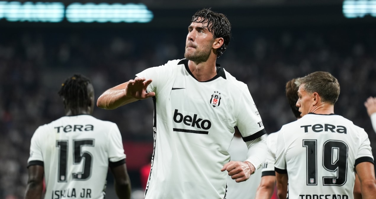 Dusan Vlahovic, Beşiktaş’ta Çorum karşısında hat-trick yaptı