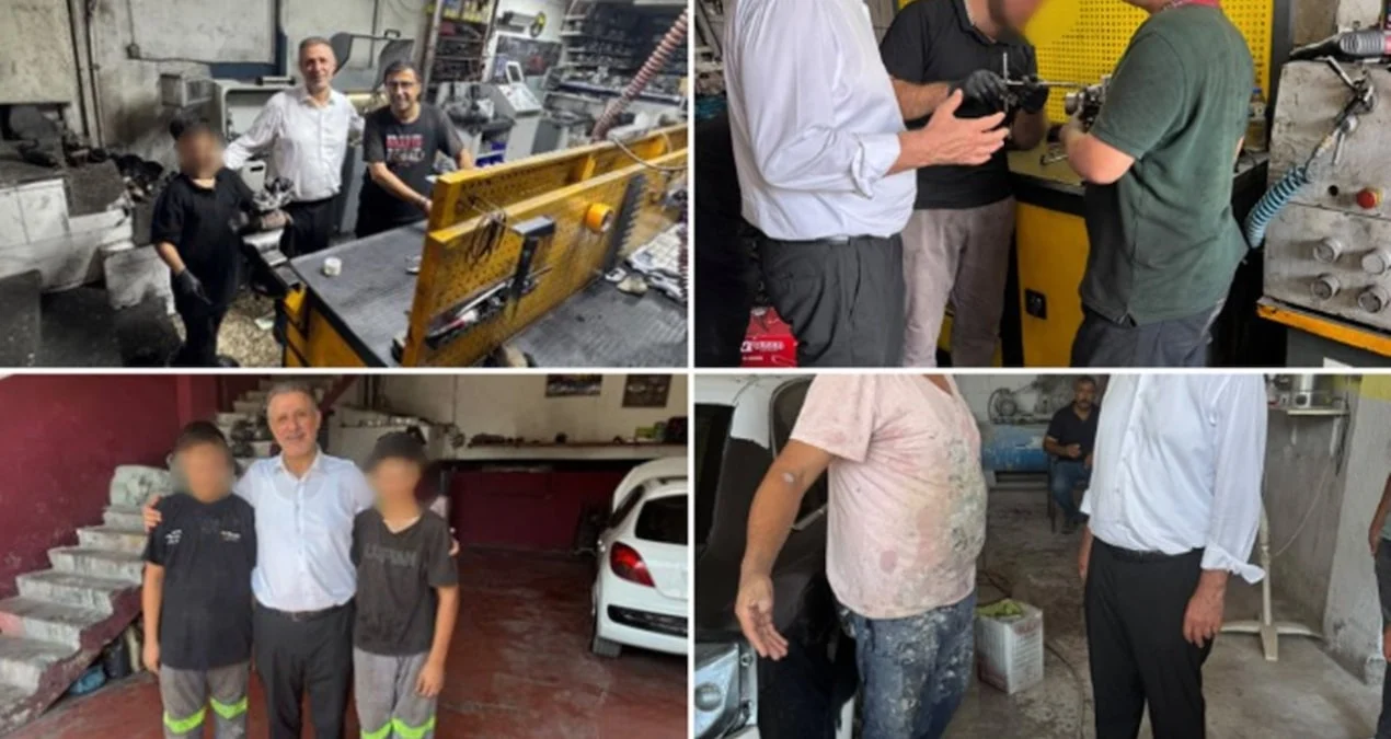 AKP'li vekil çocuk işçilerle poz verdi! 'Sanayi esnafımızın çayını içtik' dedi - www.gundemedair.com