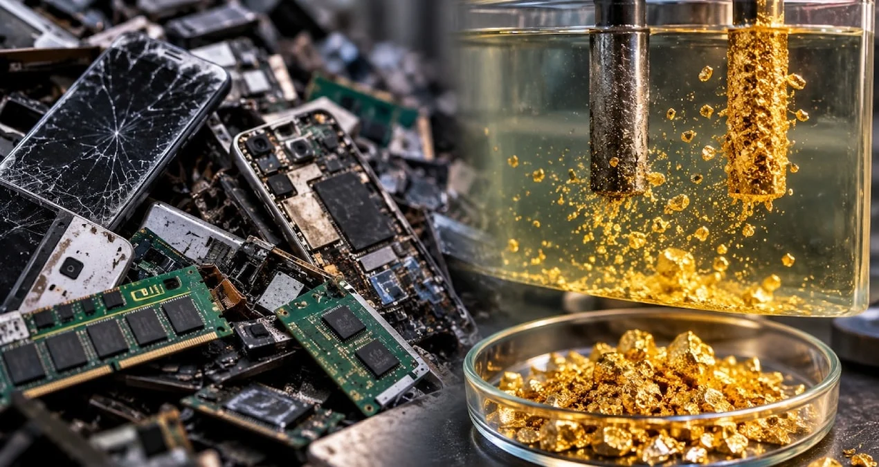 ABD’de eski elektronik cihazlardan altın geri kazanma yöntemi geliştirildi