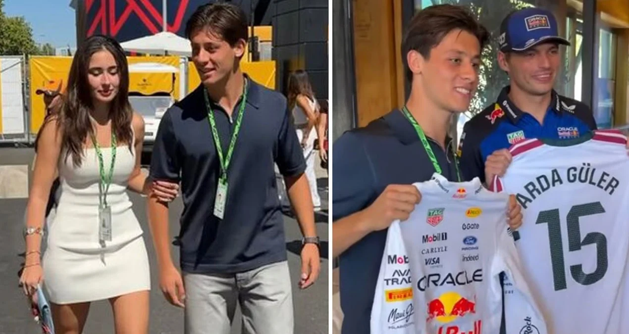 Arda Güler, İspanya Grand Prix’sinde Max Verstappen ile buluştu