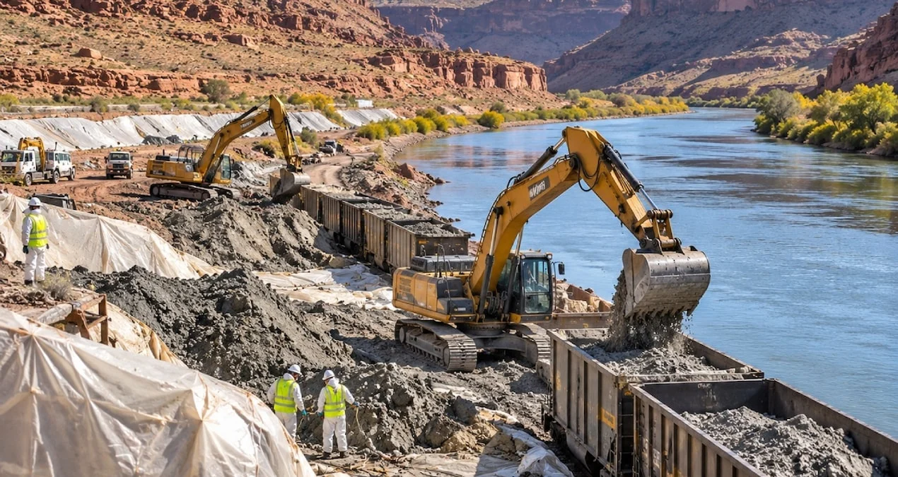 Colorado Nehri Kıyısındaki Uranyum Atıklarının Temizlenmesinde Önemli Aşama