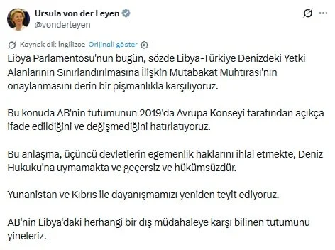 Avrupa Birliği, Libya-Türkiye Deniz Yetki Anlaşmasını Geçersiz Sayıyor - www.gundemedair.com