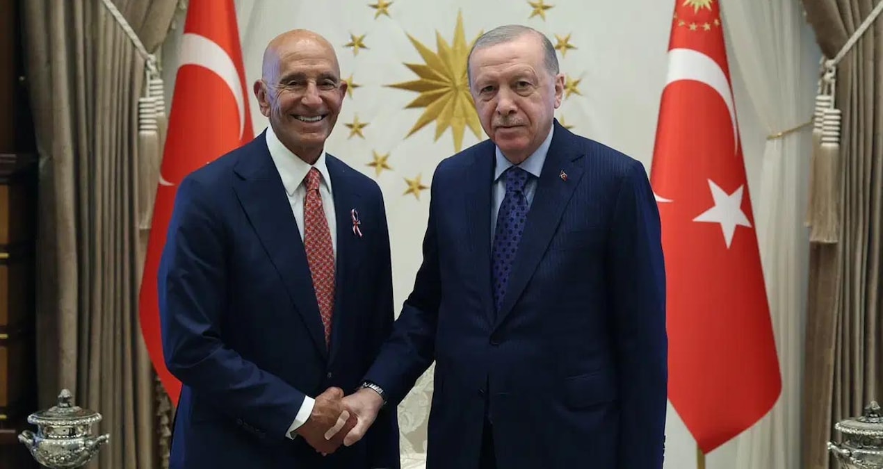 ABD’nin Ankara Büyükelçisi Tom Barrack, Cumhurbaşkanı Erdoğan ile Beştepe’de iki ülke ilişkilerini görüştü