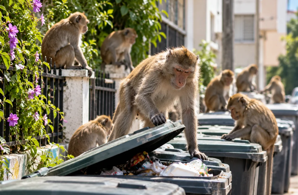 Cape Town'da babunların şehre girmesini engellemek için 6 bin özel çöp kutusu dağıtılacak - www.gundemedair.com