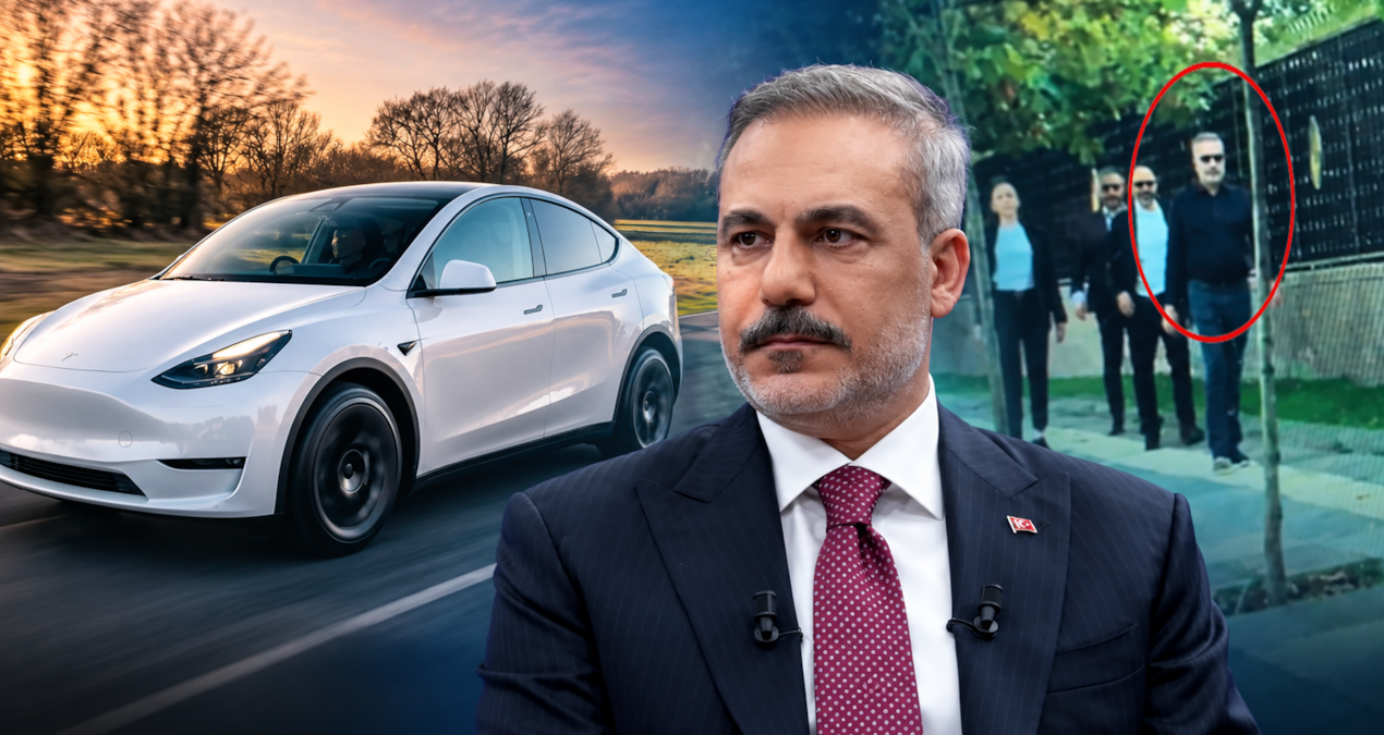 Ankara’da dondurma yerken Hakan Fidan’ı görüntüleyen sürücü dikkat çekti