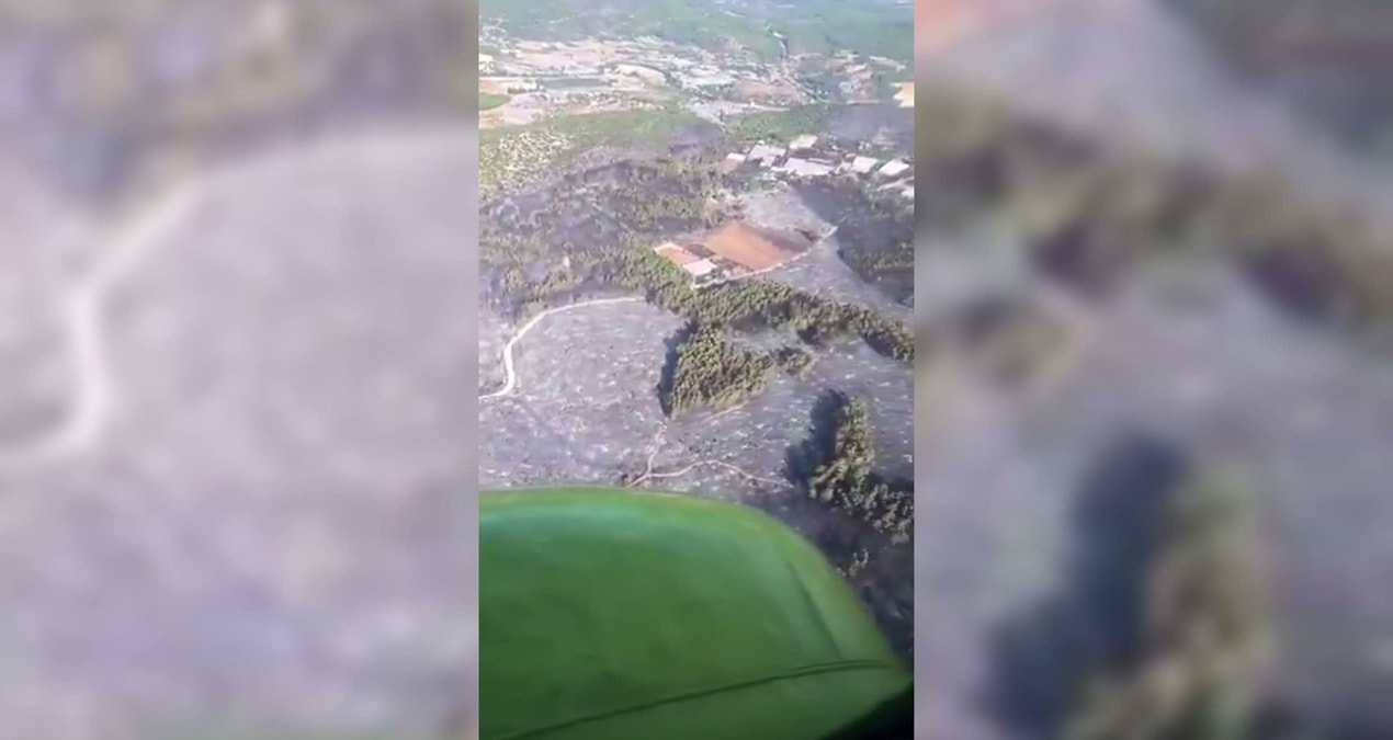 Seydikemer’de başlayan yangın Kaş’a sıçradı, kontrol altına alındı