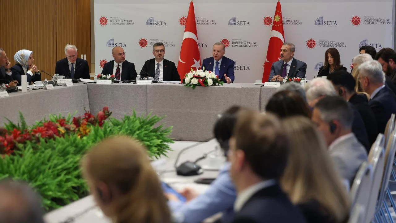 Erdoğan, New York’ta ABD’li düşünce kuruluşlarıyla toplantı yaptı