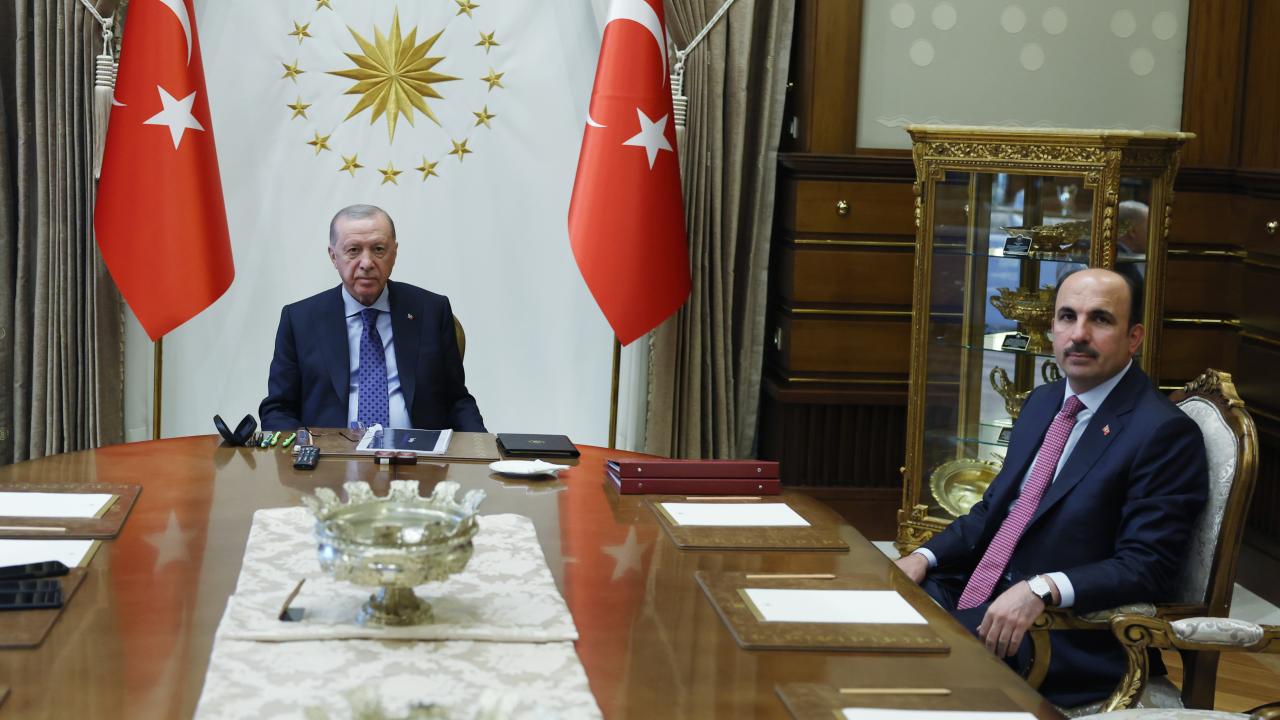 Cumhurbaşkanı Erdoğan, Kırgızistan dönüşü Ankara’da temaslarda bulundu