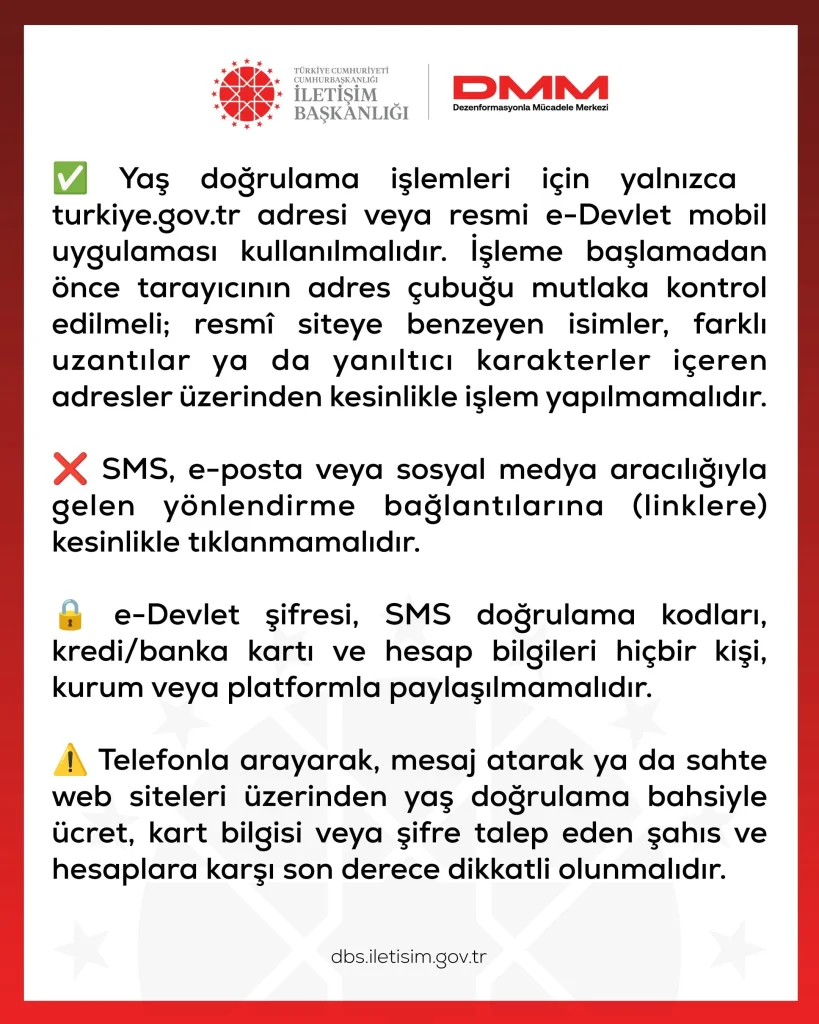 DMM’den sosyal medyada yaş doğrulama tuzaklarına karşı uyarı - www.gundemedair.com