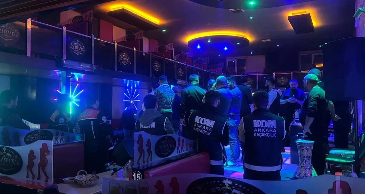 Ankara’nın Polatlı ilçesinde eğlence mekanlarına yönelik eş zamanlı denetimlerde 68 kişi