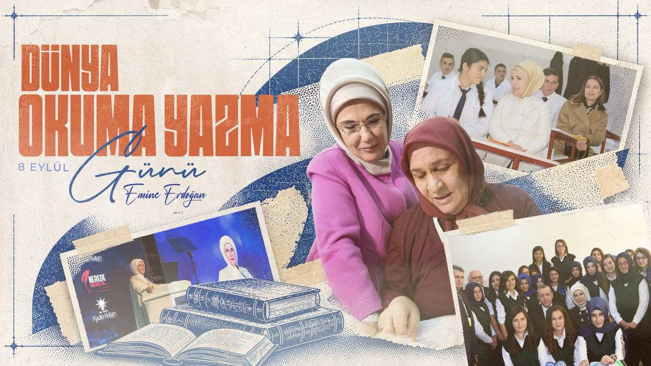 Emine Erdoğan, Dünya Okuma Yazma Günü’nde mesaj paylaştı