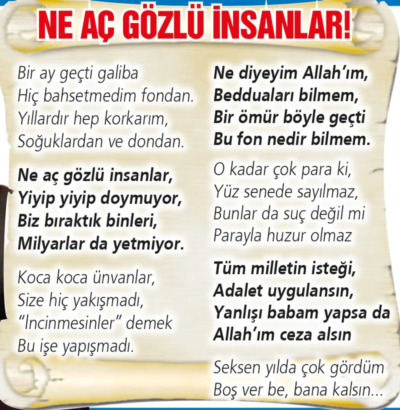 Fon vurgunu şiire ilham verdi - www.gundemedair.com