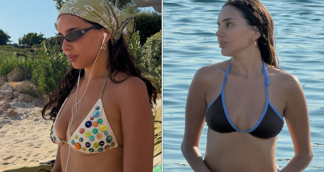 Sara Arfaoui, doğum sonrası Bodrum tatilinde formunu sergiledi