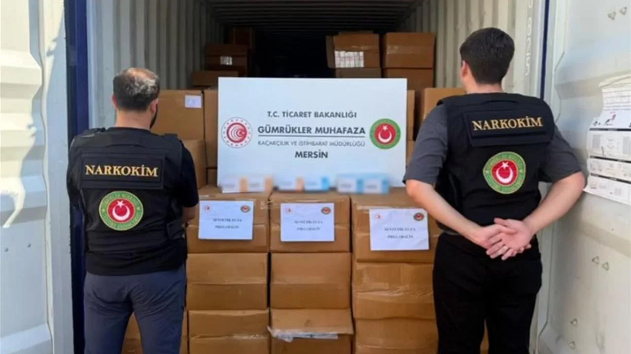 Mersin’de 1 ton 716,5 kilogram pregabalin ele geçirildi