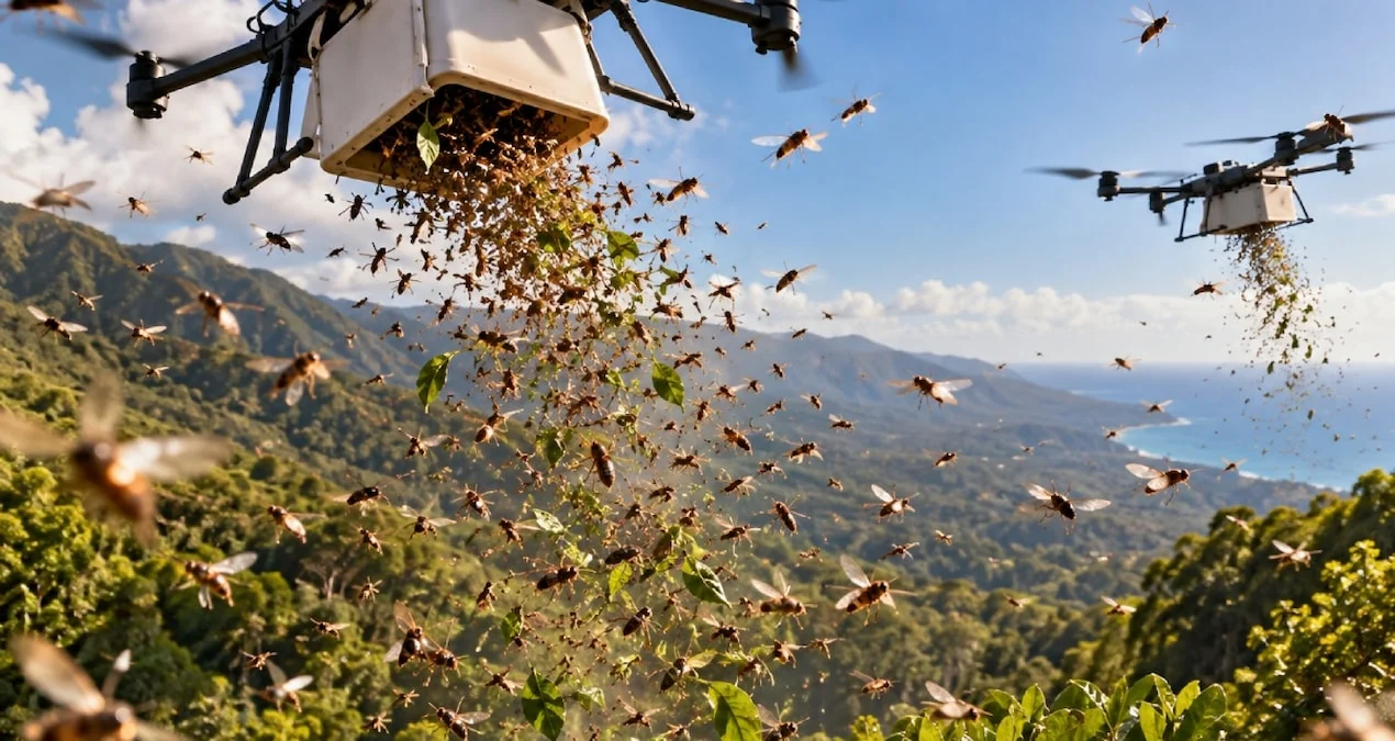 Hawaii'de Dronlarla İstilacı Ağaçlara Biyolojik Mücadele - www.gundemedair.com