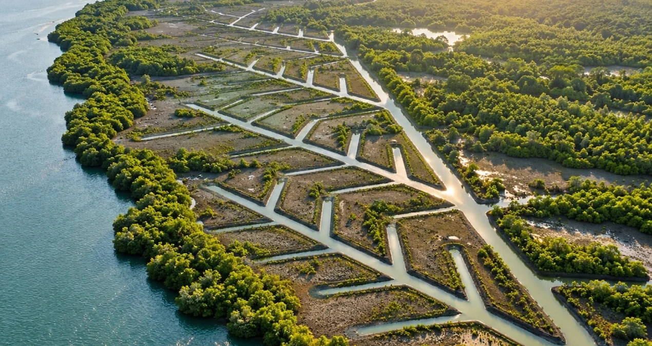 Hindistan'da Mangrov Ormanlarını Kurtarmak İçin Balık Kılçığı Şeklinde Kanallar Açıldı - www.gundemedair.com