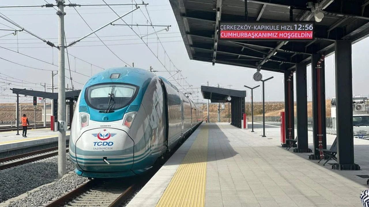 Halkalı-Kapıkule Hızlı Tren Hattı'nın Çerkezköy-Kapıkule kesimi yarın açılacak