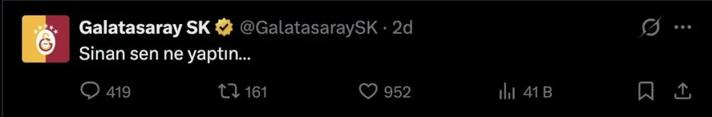 Galatasaray'dan gizemli paylaşım! Gerçek sonra ortaya çıktı - Sözcü Gazetesi