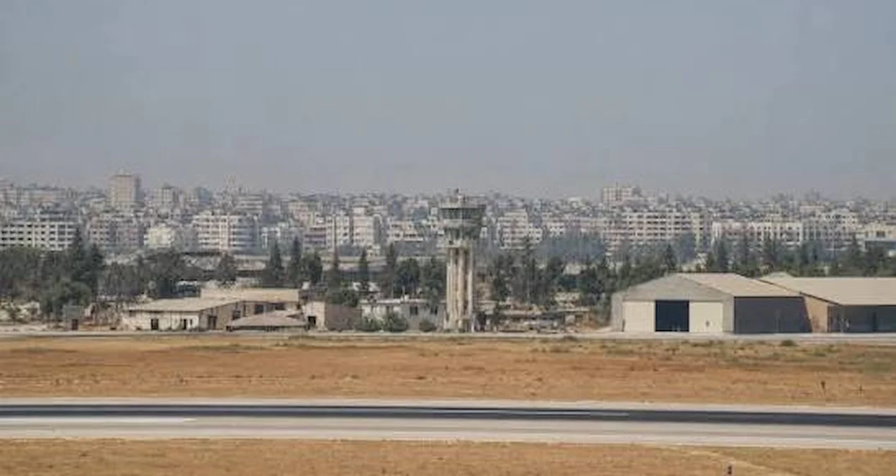 Mezze Askeri Havalimanı’nda altyapı çalışmaları ve karara yönelik tepkileri anlatan haber görseli