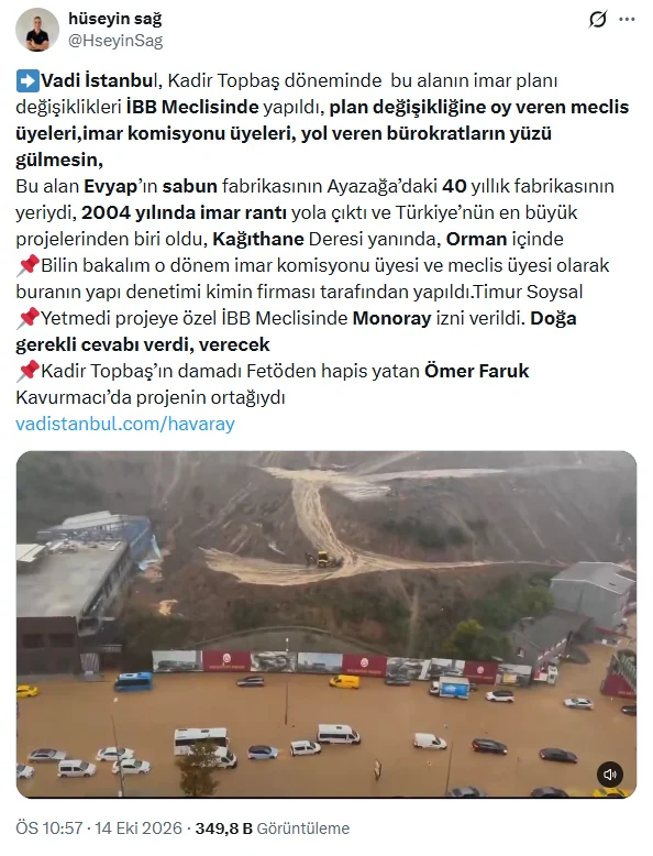 İstanbul'daki felaketin temeli 22 yıl önce atılmış - www.gundemedair.com