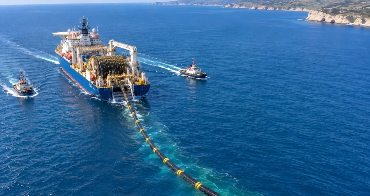 İspanya ile Fransa arasında deniz altından elektrik hattı döşeme çalışmaları başladı