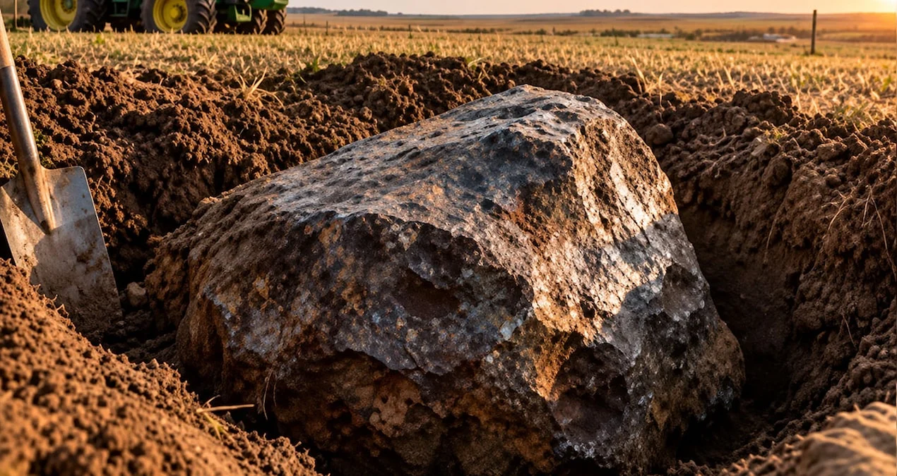 Kansas’ta tarladan çıkarılan 649 kiloluk göktaşı açık artırmada satılmadı - www.gundemedair.com