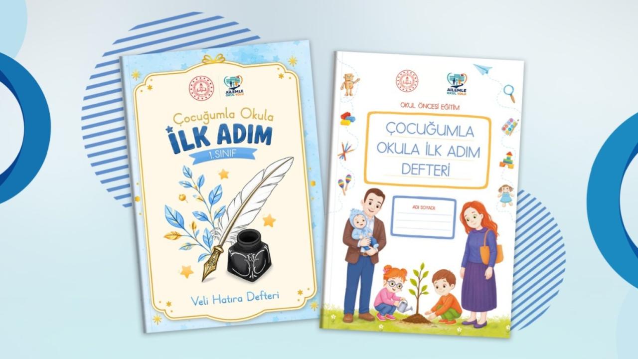 Ailelerin çocuklarıyla birlikte öğrenme sürecine katkı sağlayacak defterler hazırlandı