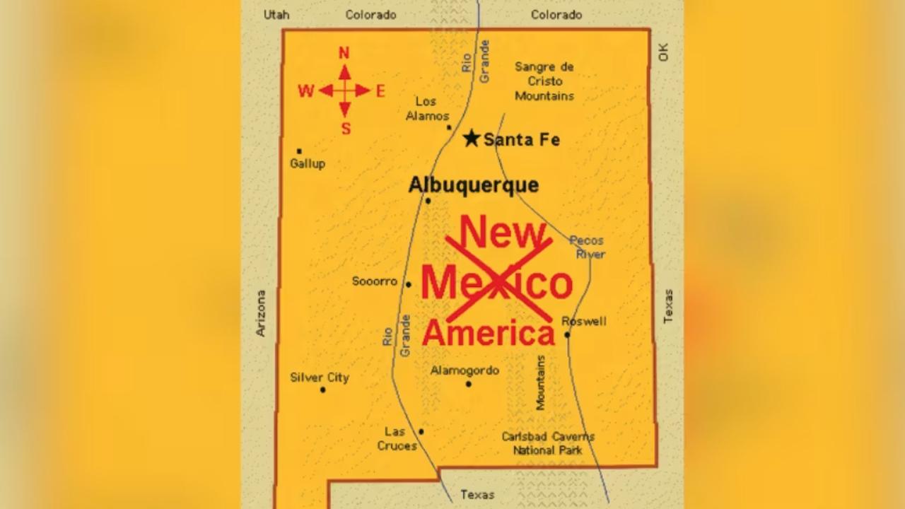 Trump, New Mexico’yu “New America” olarak adlandırmayı önerdi