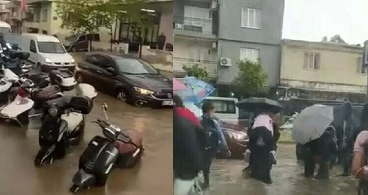 Aydın’da Sağanak Yağışlar Su Baskınlarına Neden Oldu