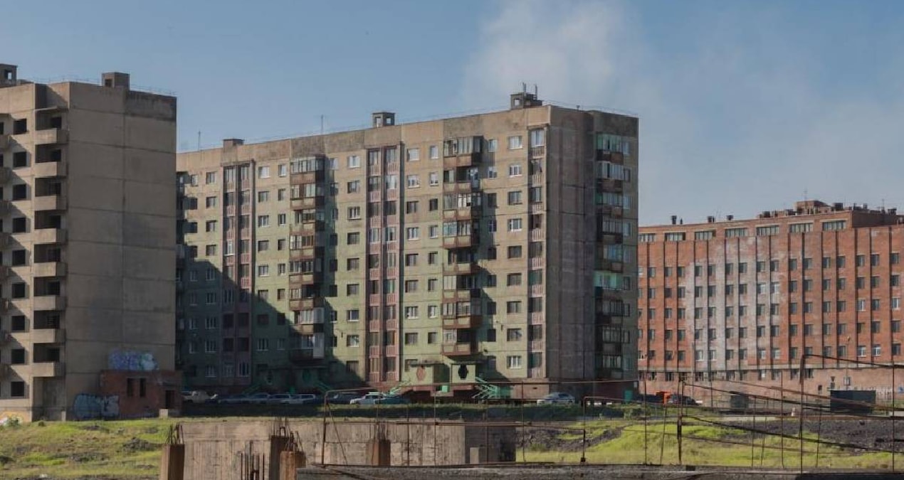 Norilsk, izole yapısıyla çetin iklim koşullarında yaşam mücadelesi veriyor