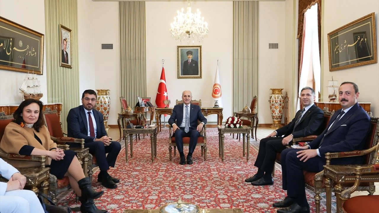 TBMM Başkanı Kurtulmuş, Almanya-Türkiye Dostluk Grubu Başkanı Yüksel’i Kabul Etti
