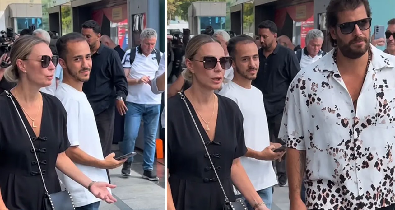 Özge Özder, Serhat Kılıç anma töreninde fotoğraf çekenlere tepki gösterdi
