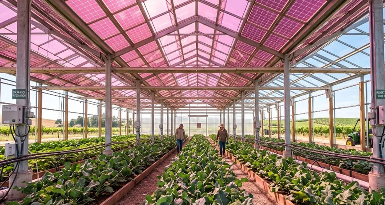İsveç’te Pembe Güneş Panelleriyle Tarım ve Enerji Üretimi