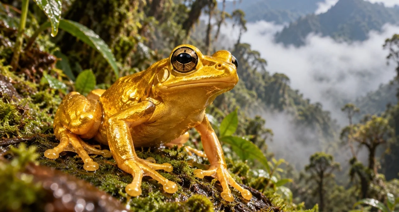 Peru'da Sis Ormanlarında Altın Renkli Yeni Kurbağa Türü Keşfedildi - www.gundemedair.com