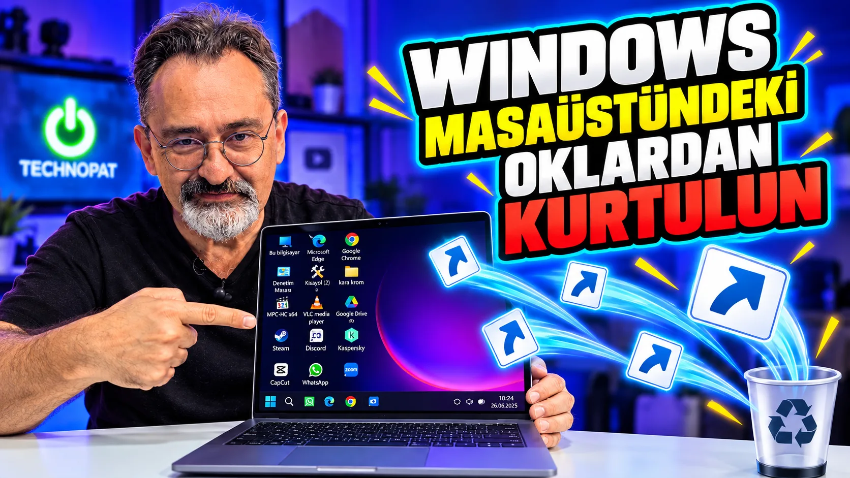 Windows’ta kısayol oklarını kaldırmak için kayıt defteri yöntemi