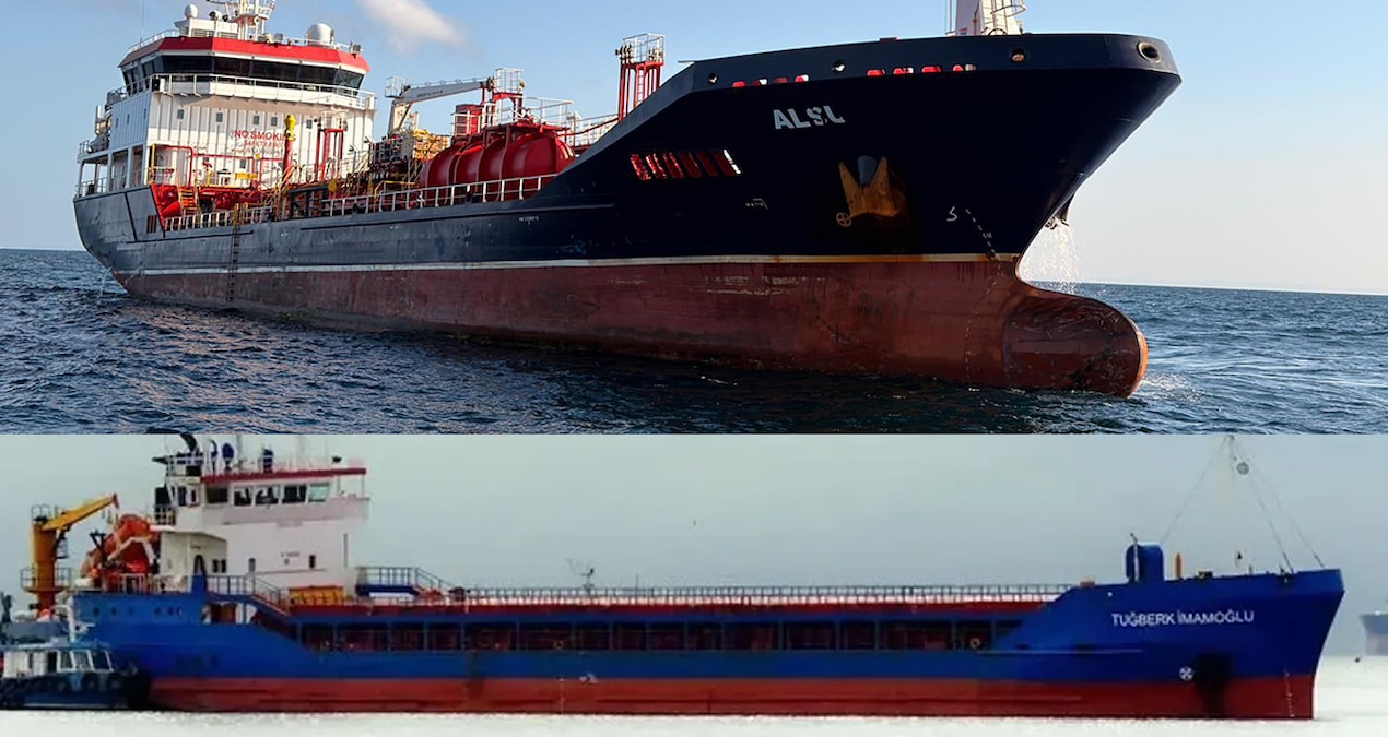 Silivri açıklarında iki ticari gemi çarpıştı, 10 denizci kayıp