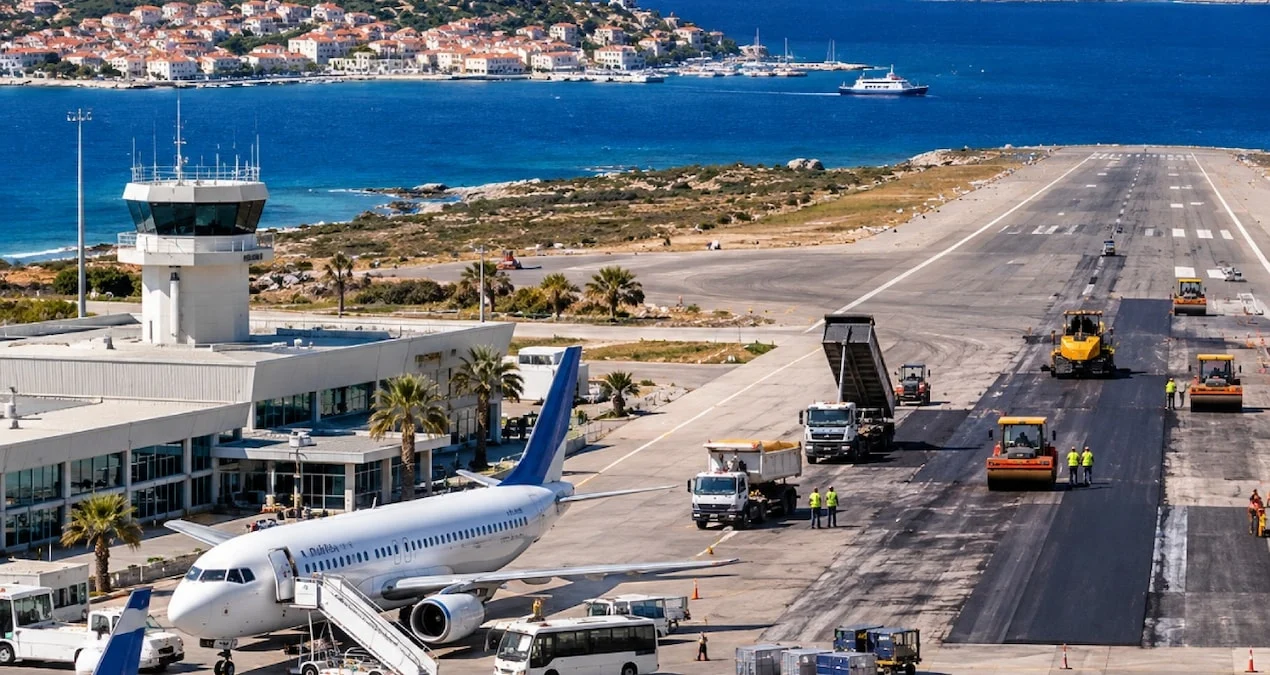 Sakız Adası'ndaki Omiros Havalimanı, pist yenileme çalışmaları nedeniyle 15 Kasım 2026'dan 15 Mart 2027'ye kadar kapalı kalacak - www.gundemedair.com