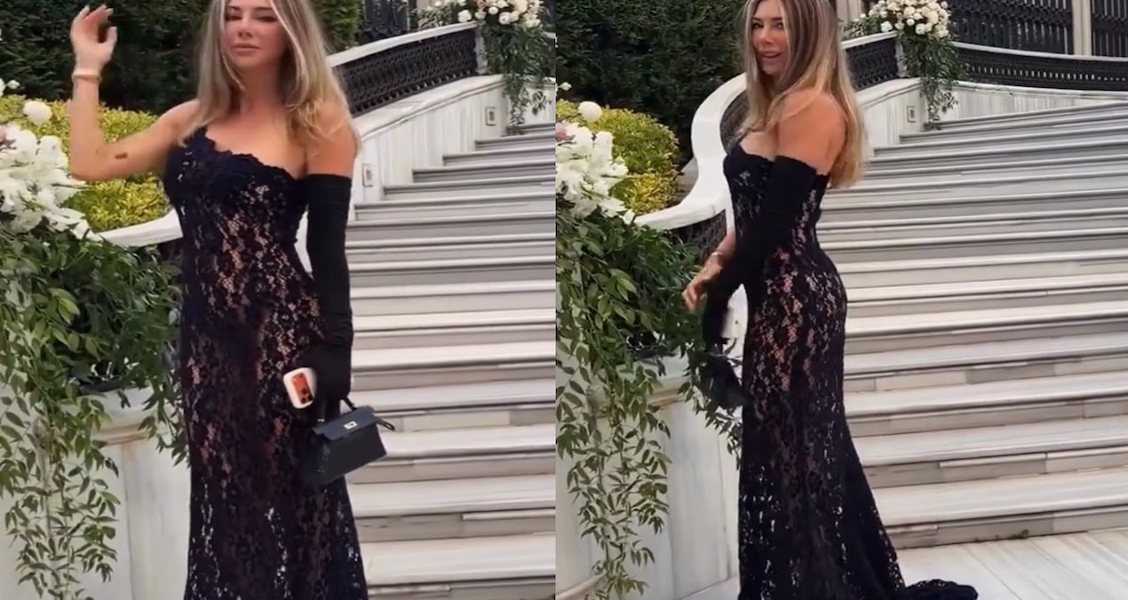 Şeyma Subaşı, kuzeninin düğününde iddialı tarzıyla dikkat çekti