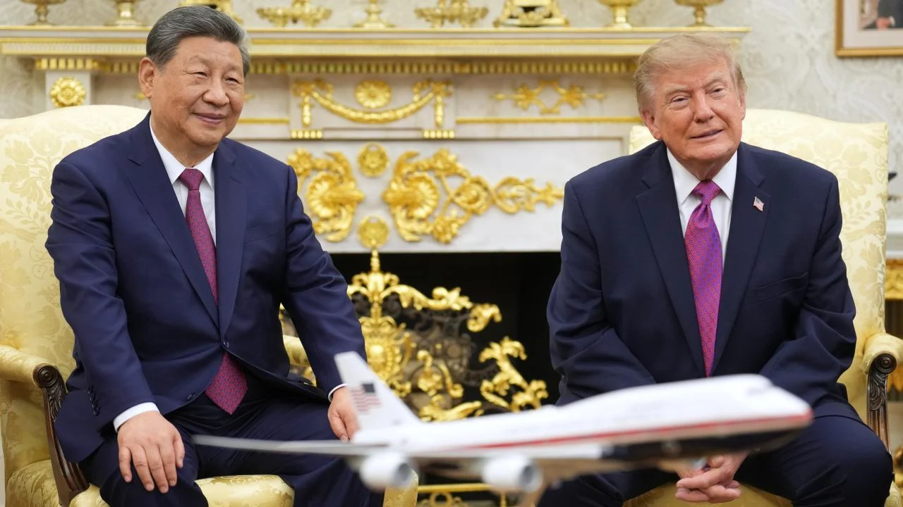 Beyaz Saray’da Şi Cinping ve Donald Trump’un heyetler arası görüşmesi