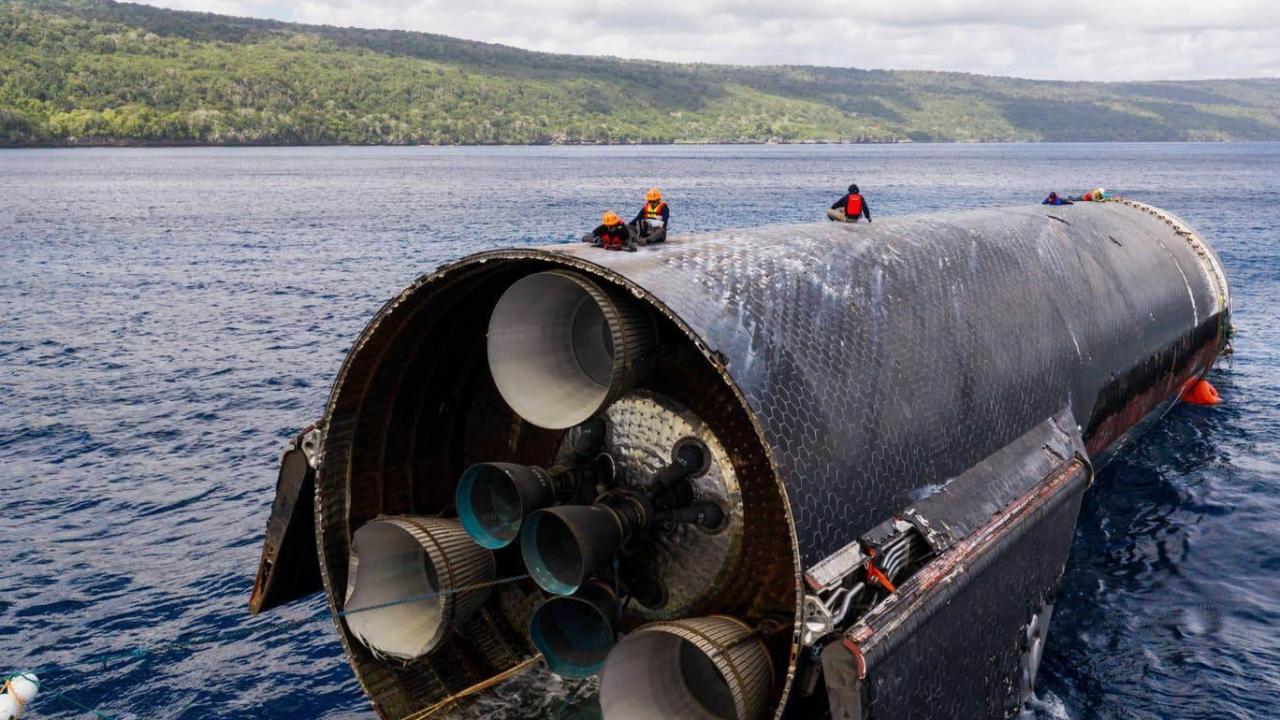SpaceX, Starship’i Hint Okyanusu’ndan kurtardı