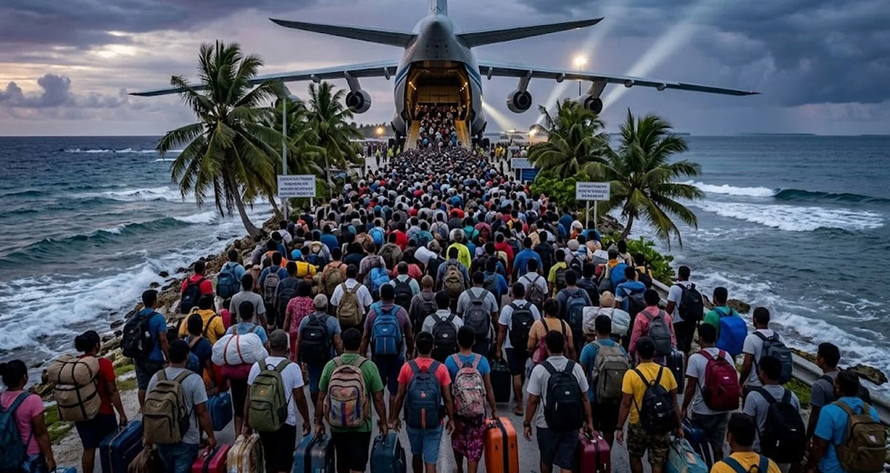 Tuvalu, deniz seviyesinin yükselmesine karşı yapay kara inşa ediyor