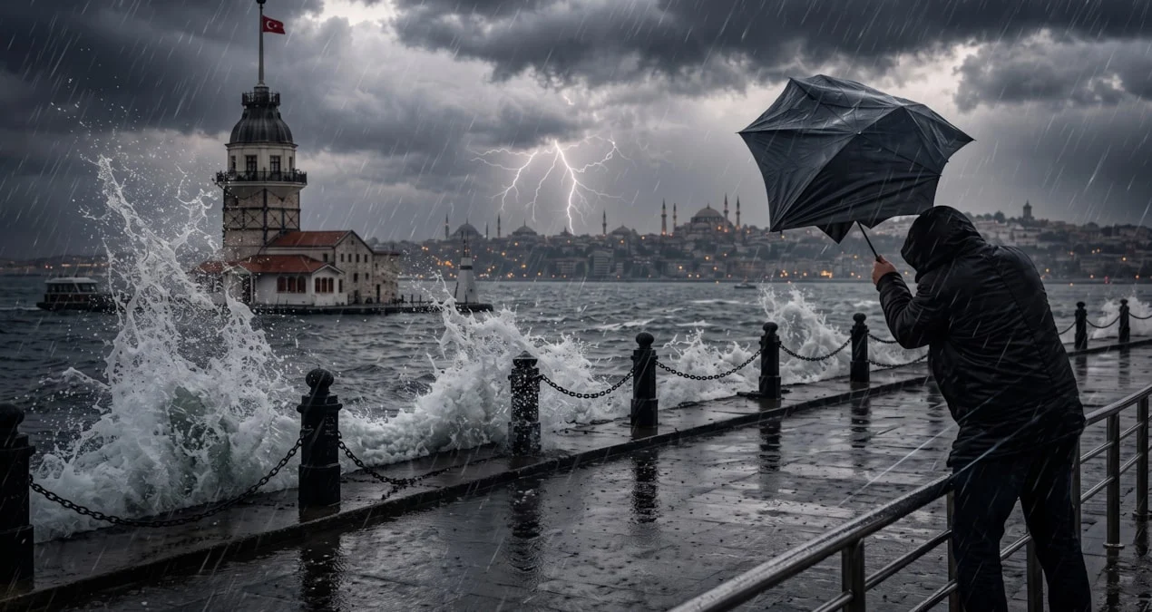 İstanbul Valiliği, 29 Eylül 2026’da kuvvetli yağış ve fırtına uyarısı yaptı