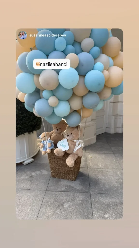 Yalıda bebeğine kutlama yaptı: Ünlü fenomenler yalnız bırakmadı