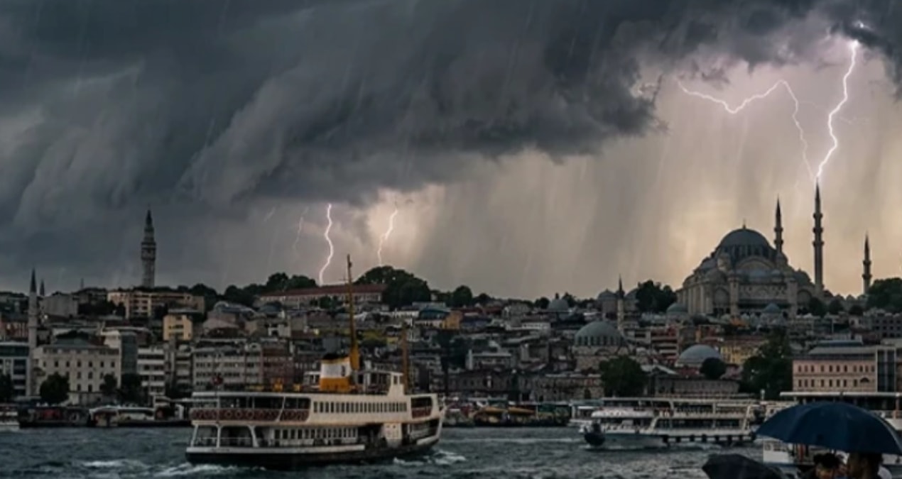 İstanbul’da hafta sonu yerel sağanak yağış bekleniyor