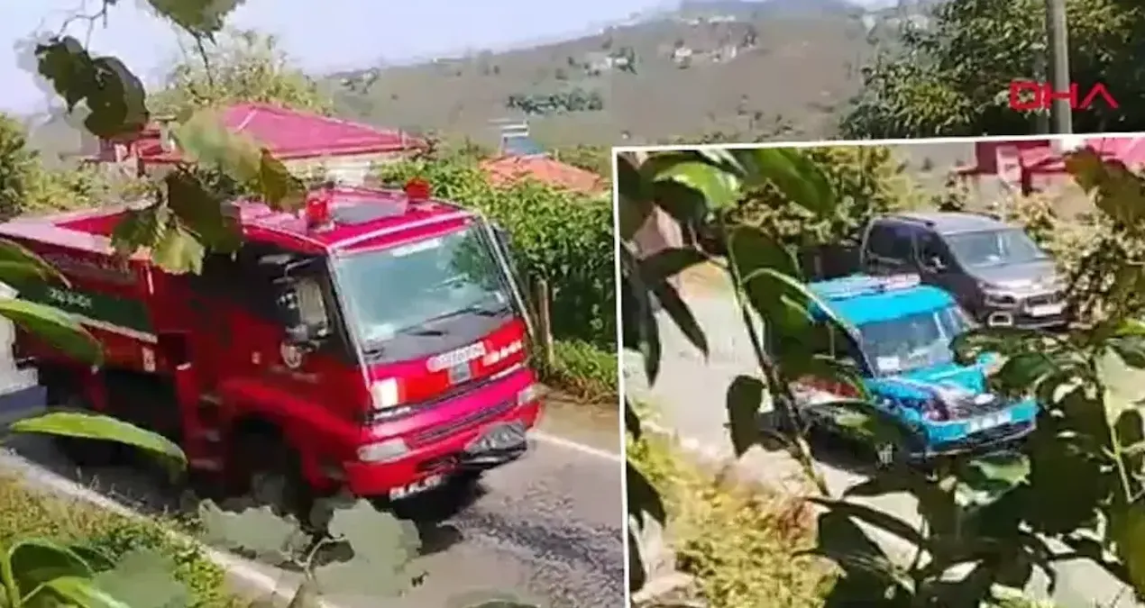 Giresun’un Piraziz ilçesinde helikopter düştüğü ihbarı yapıldı
